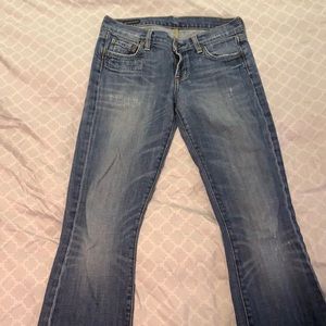 Bootcut citizens of humanity -perfectly broken in jeans.